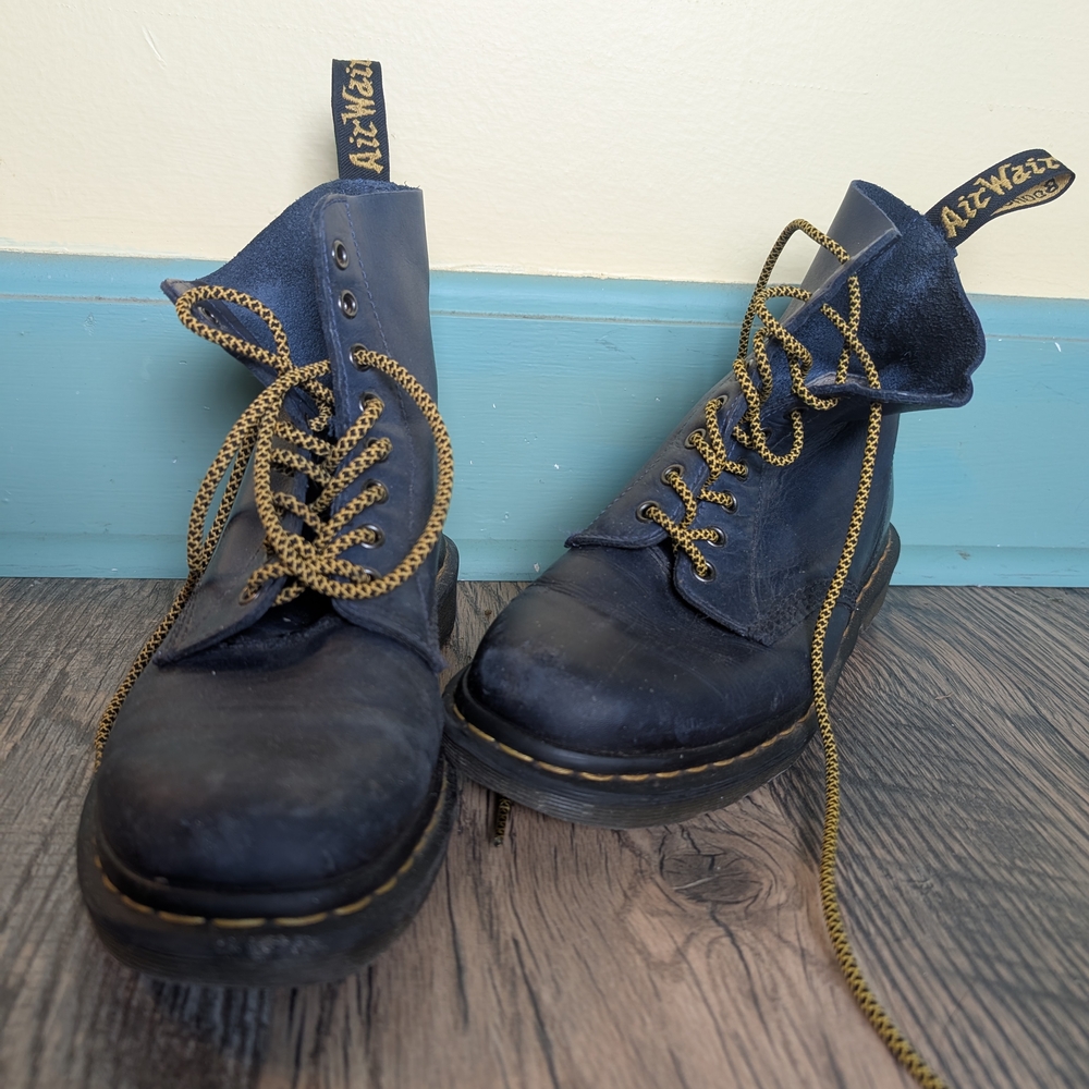 Dr. Martens Navy Blue Boots